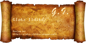 Glatz Ildikó névjegykártya